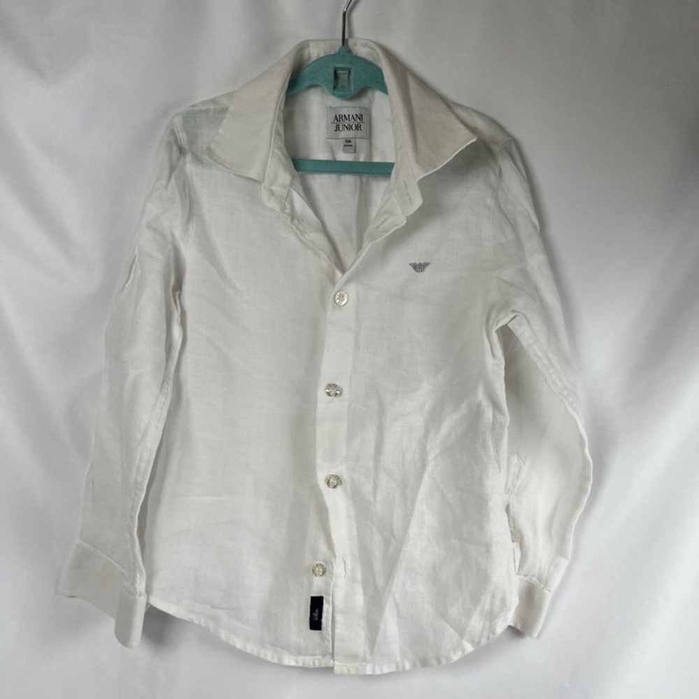 Armani Junior Classic White Button Down Shirt